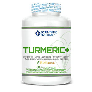 Cúrcuma Turmeric+ 60caps Scientiffic Nutrition
